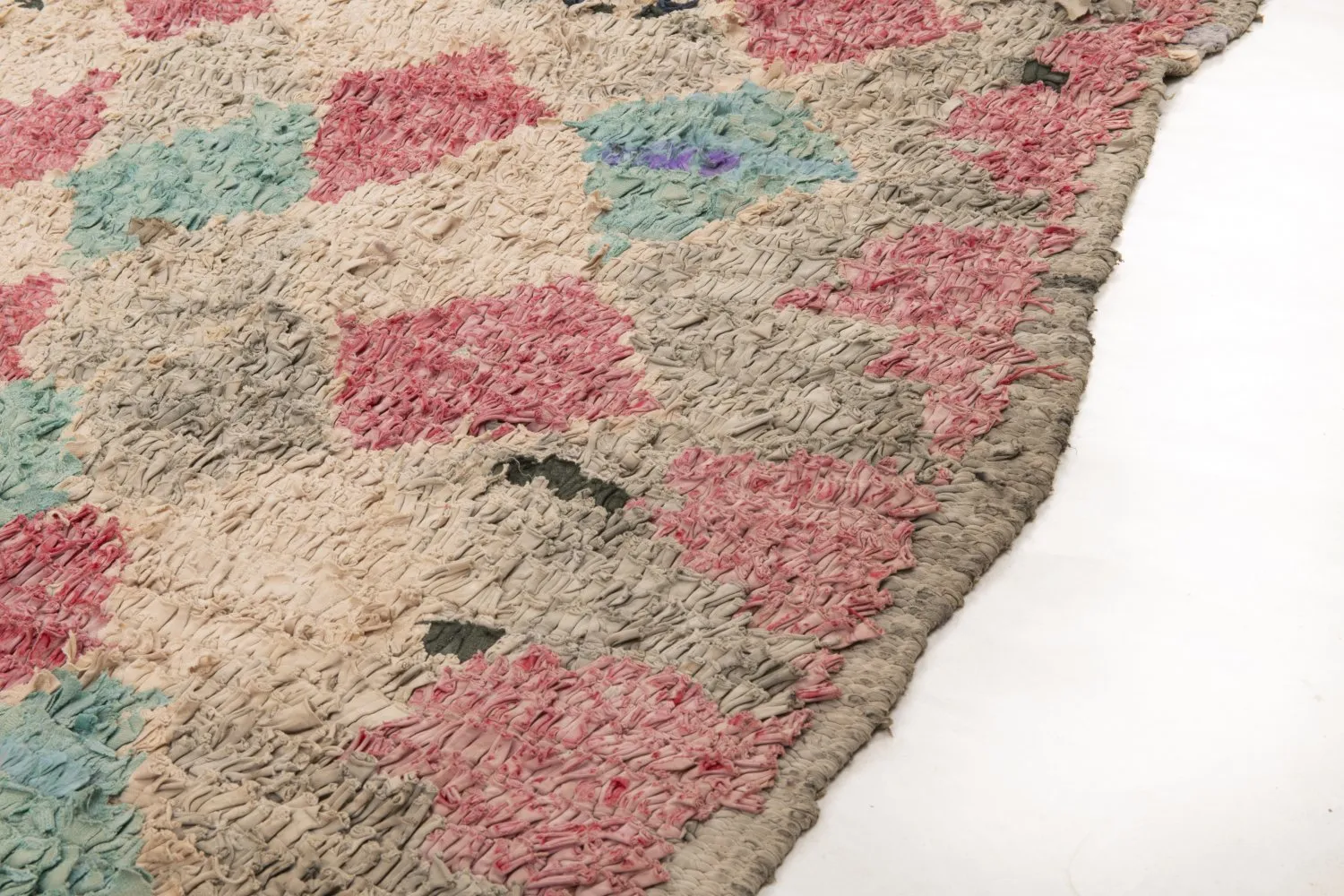 Alfombra Marroquí Bereber Boucherouite 205 x 170 cm