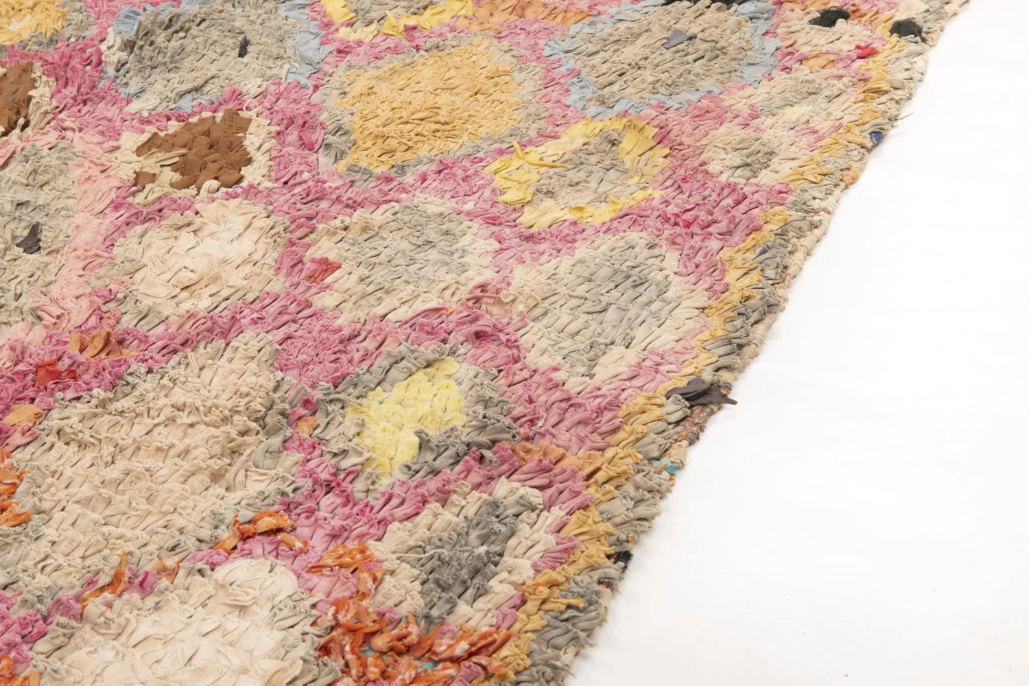 Alfombra Marroquí Bereber Boucherouite 255 x 100 cm
