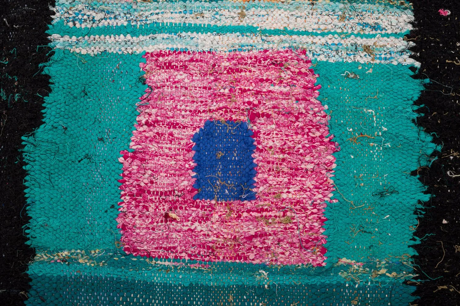 Alfombra Marroquí Bereber Boucherouite 140 x 225 cm