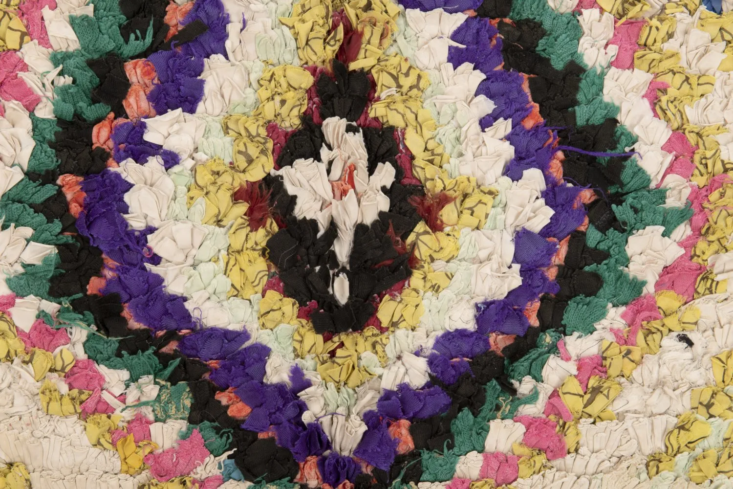 Alfombra Marroquí Bereber Boucherouite 210 x 125 cm