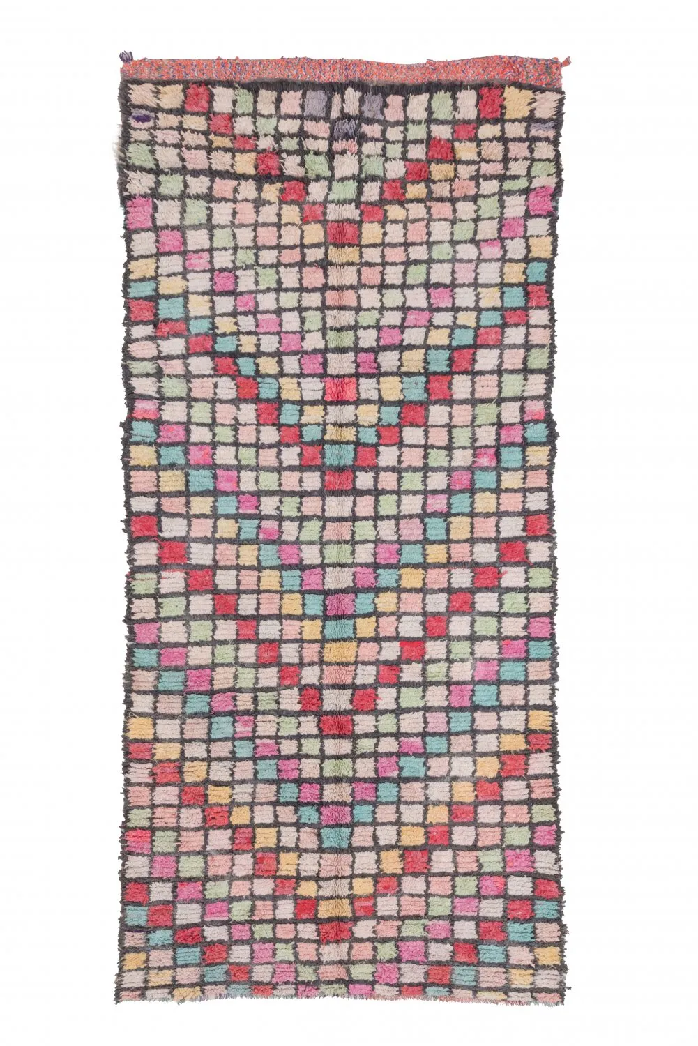 Alfombra Marroquí Bereber Boucherouite 275 x 125 cm