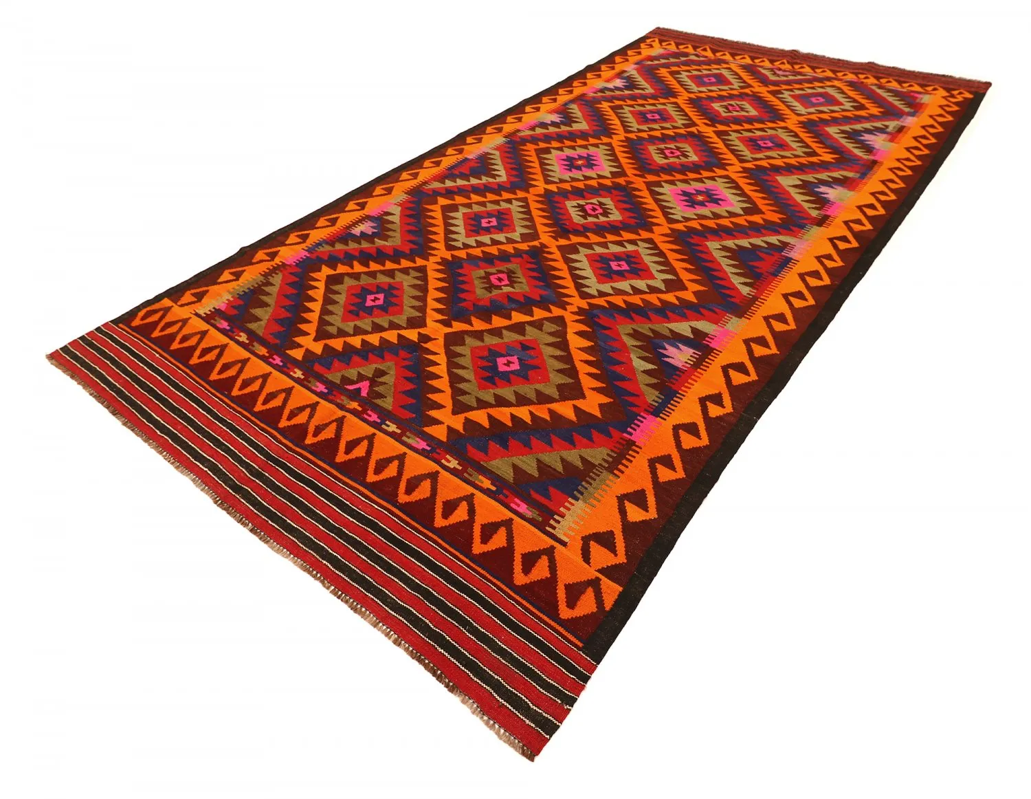 Alfombra kilim oriental 349 x 175 cm