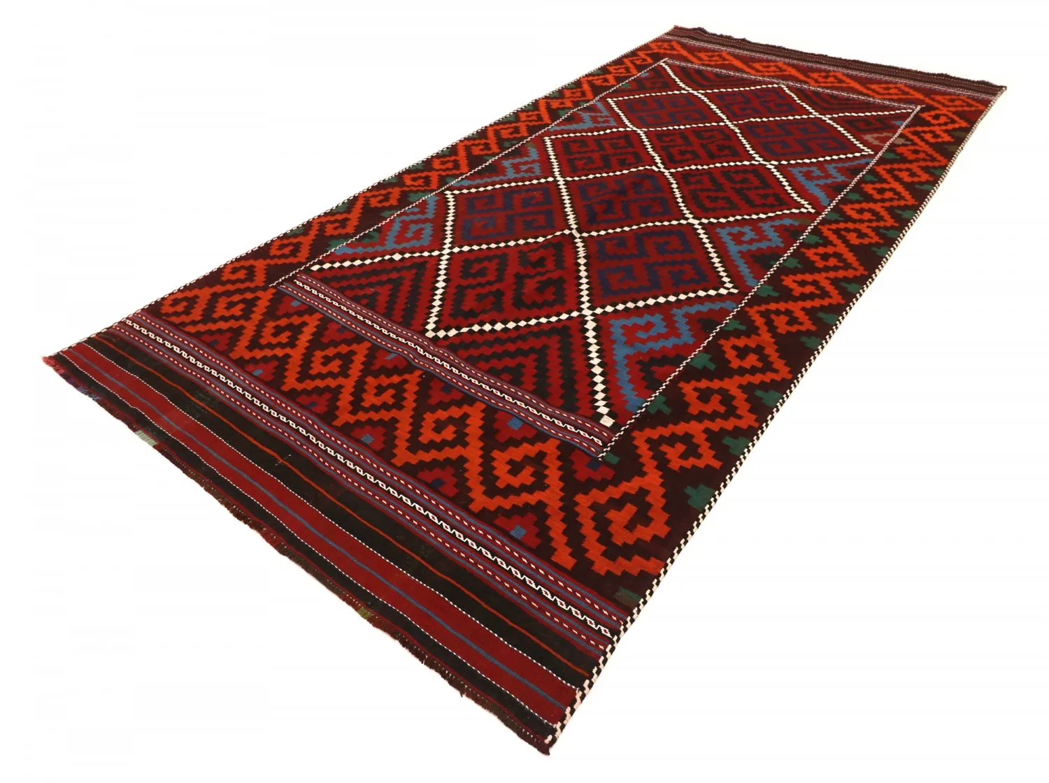 Alfombra kilim oriental 377 x 179 cm