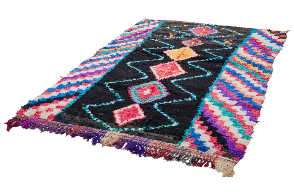 Alfombra Marroquí Bereber Boucherouite 250 x 155 cm