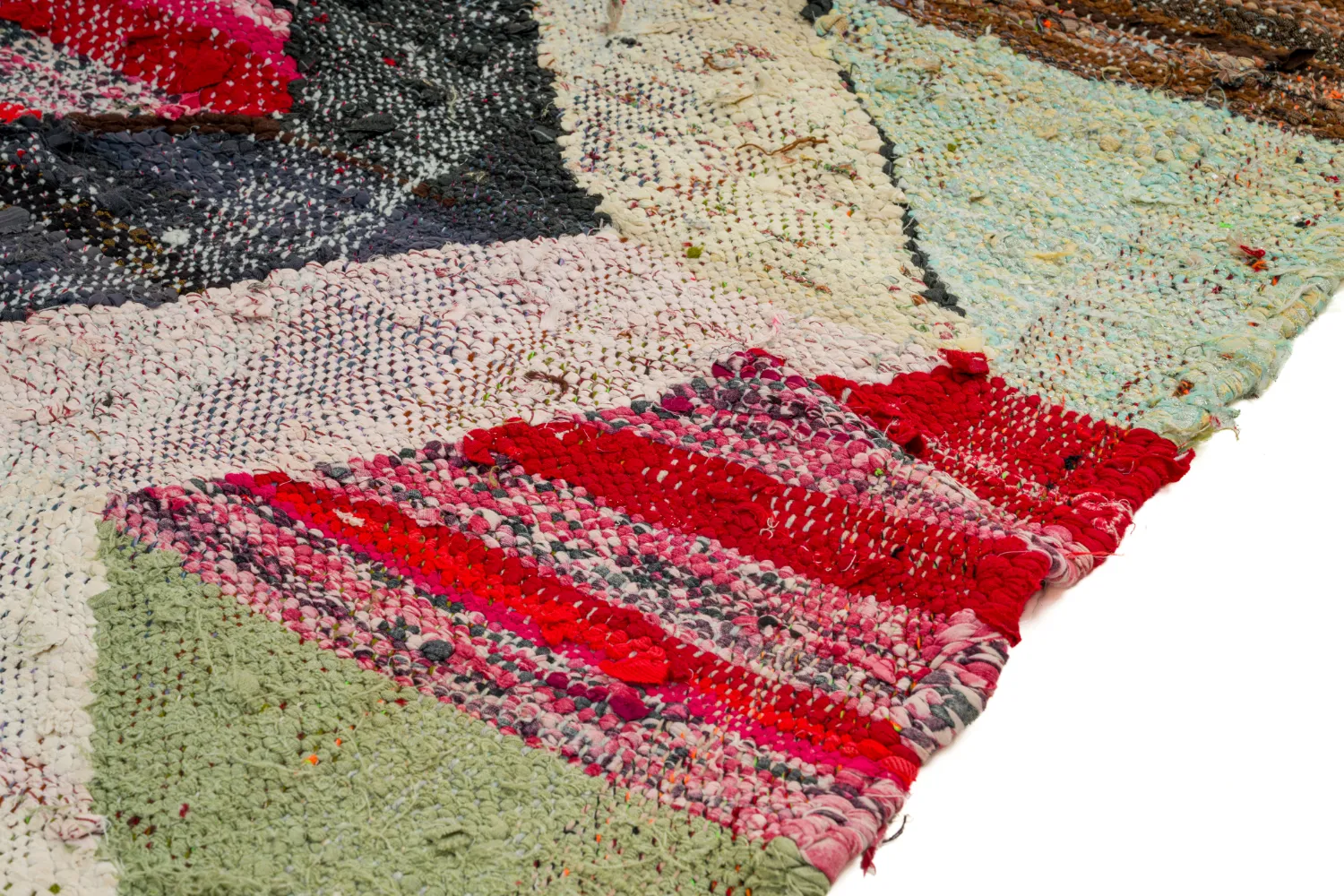 Alfombra Marroquí Bereber Boucherouite 135 x 230 cm