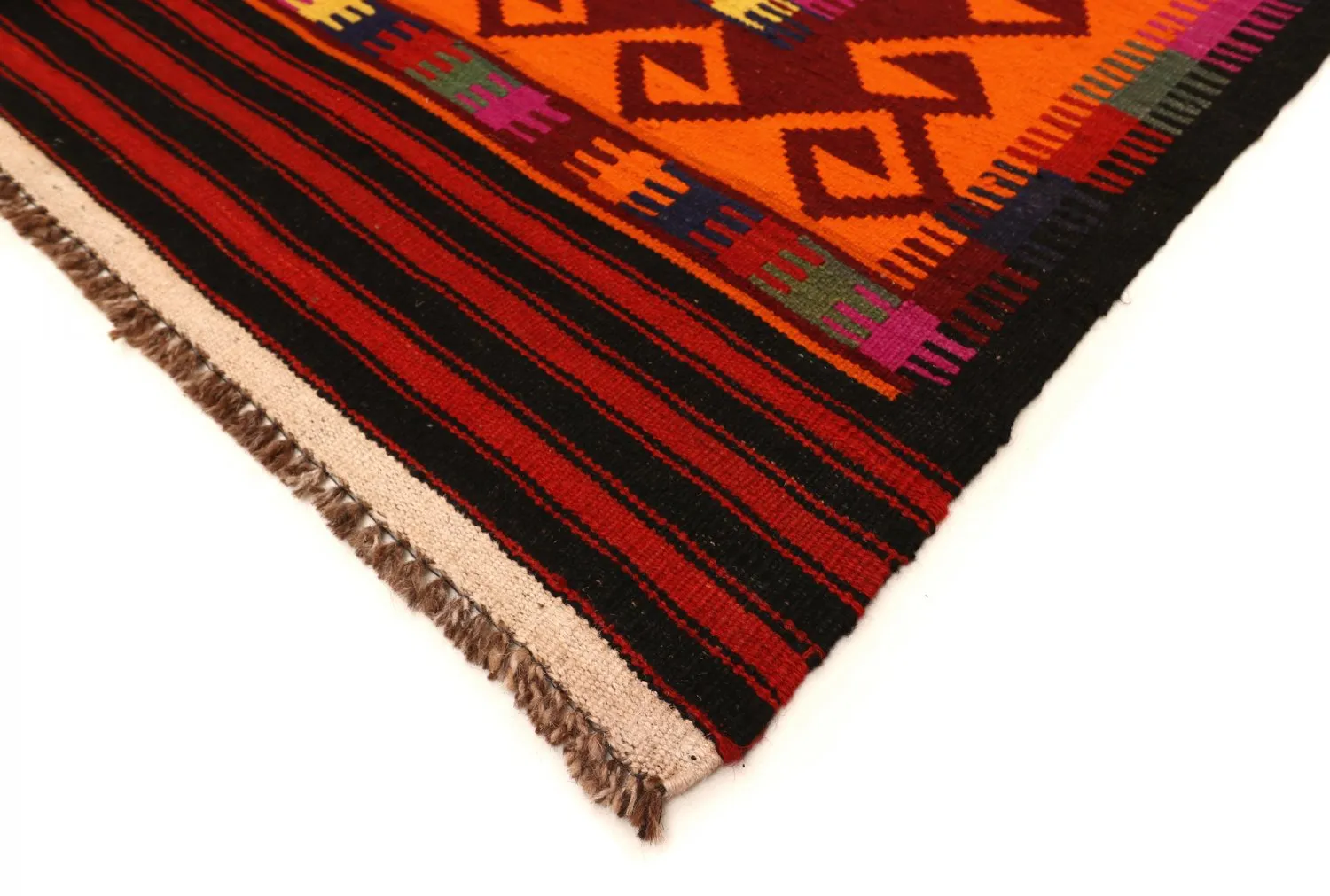 Alfombra kilim oriental 398 x 157 cm