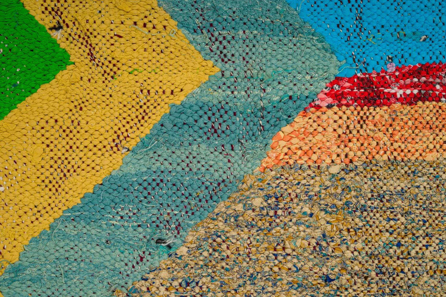 Alfombra Marroquí Bereber Boucherouite 125 x 230 cm