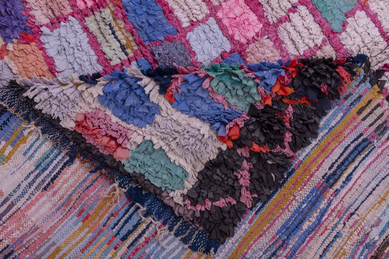 Alfombra Marroquí Bereber Boucherouite 290 x 150 cm
