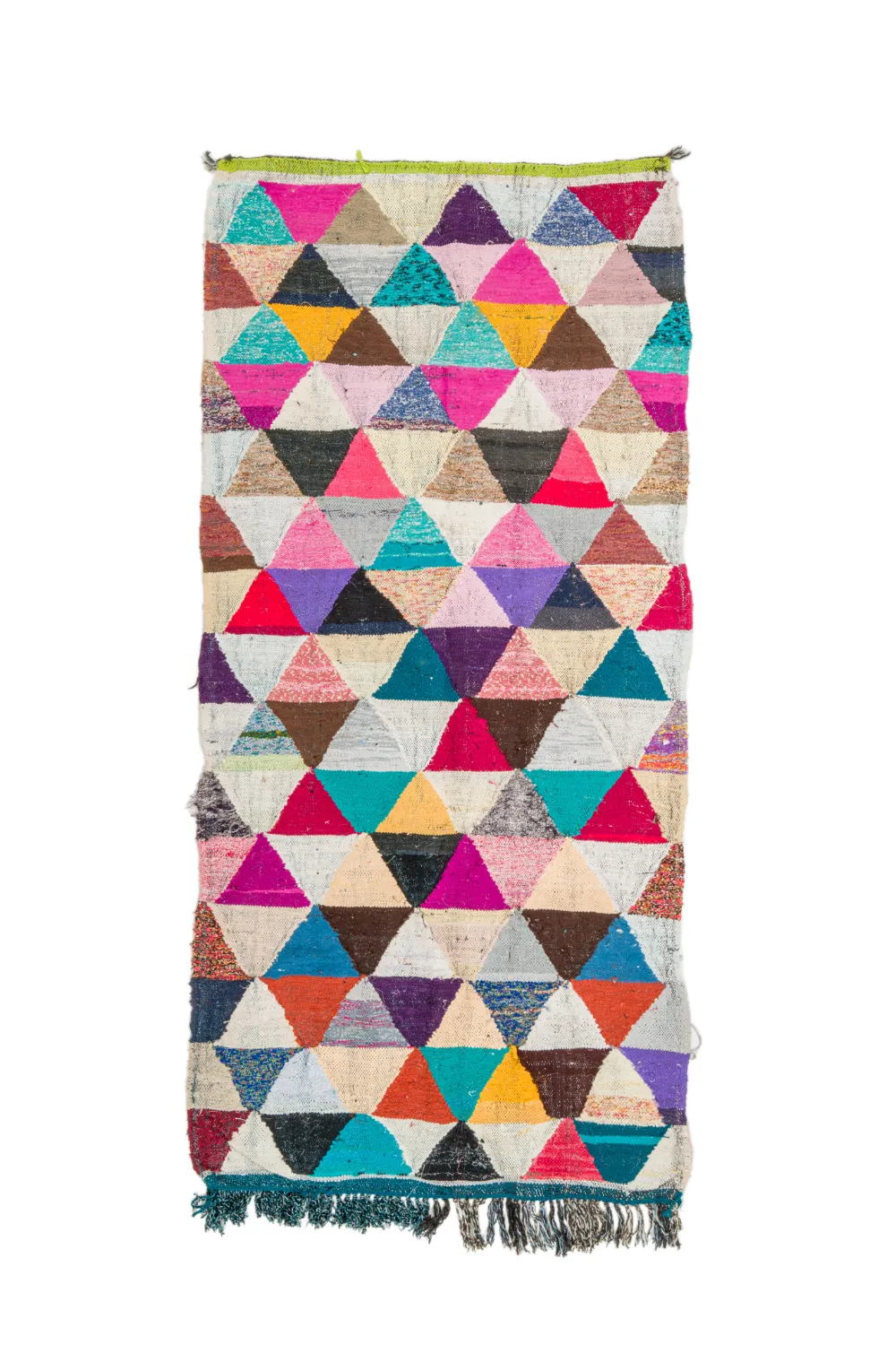 Alfombra Marroquí Bereber Boucherouite 130 x 280 cm