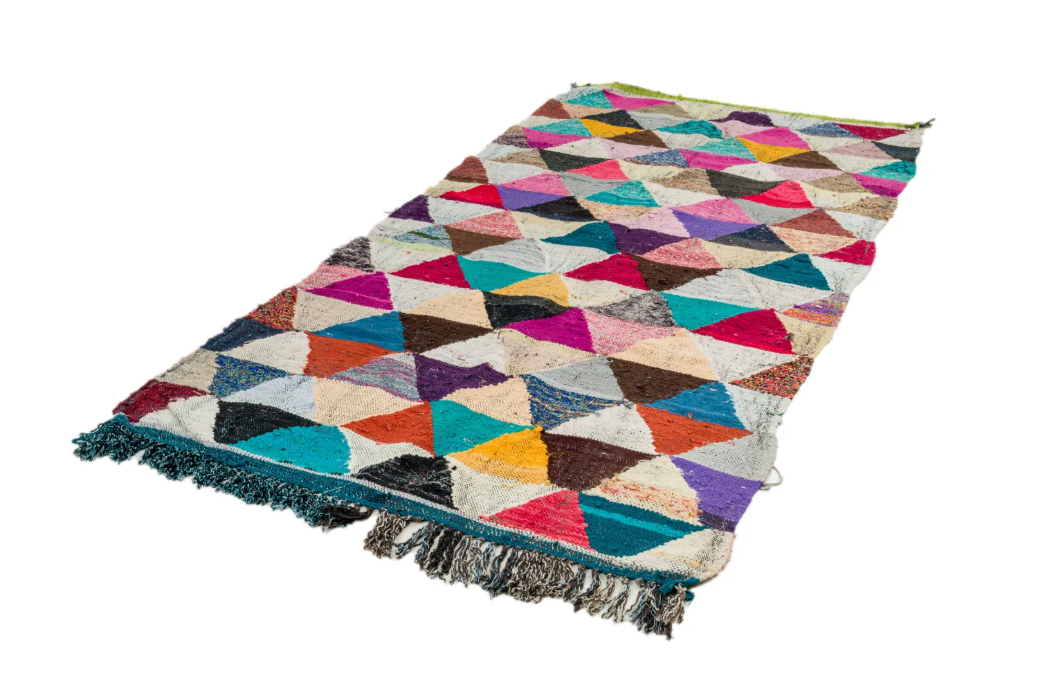 Alfombra Marroquí Bereber Boucherouite 130 x 280 cm