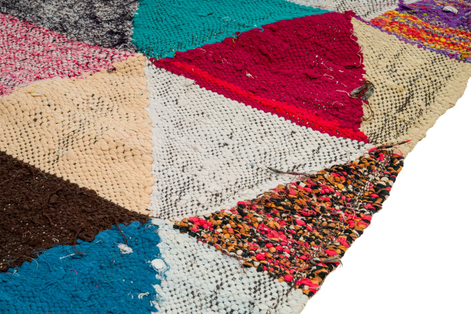 Alfombra Marroquí Bereber Boucherouite 130 x 280 cm