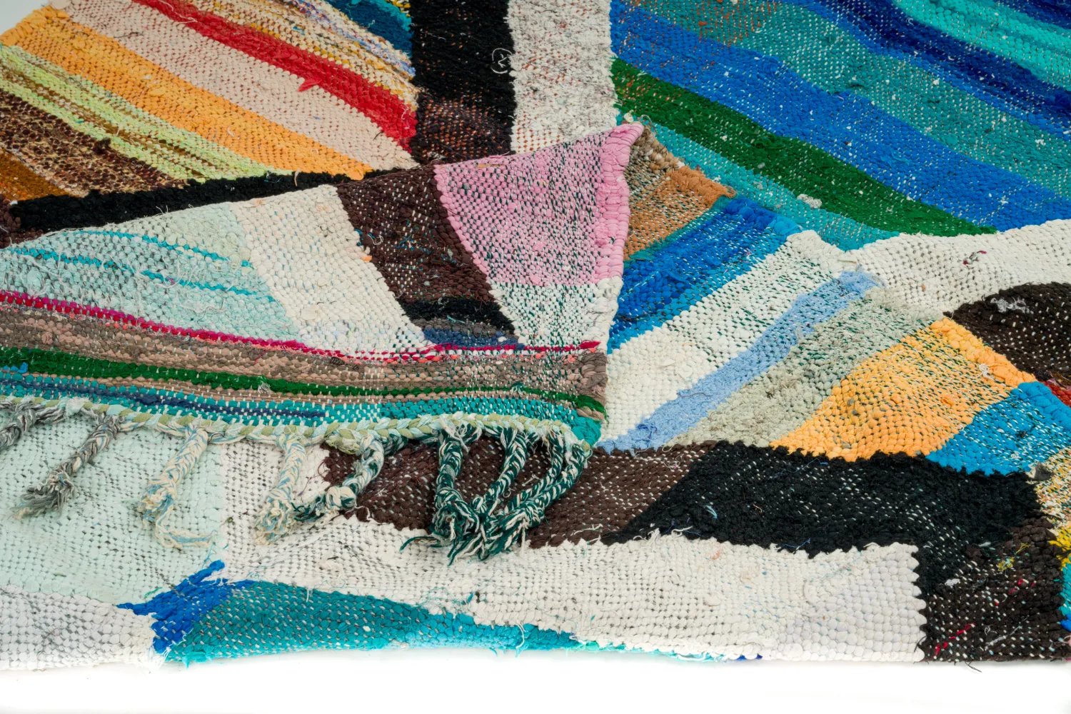 Alfombra Marroquí Bereber Boucherouite 135 x 235 cm