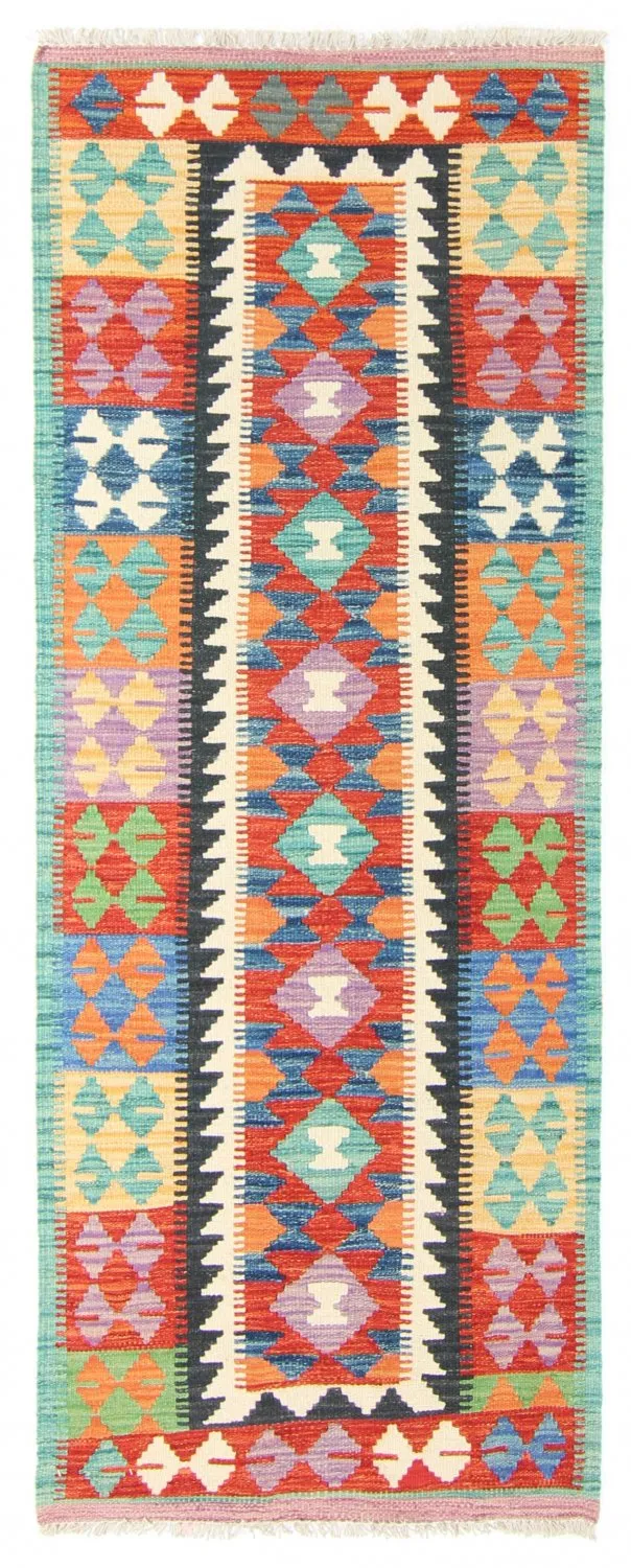 Alfombra kilim oriental 204 x 76 cm