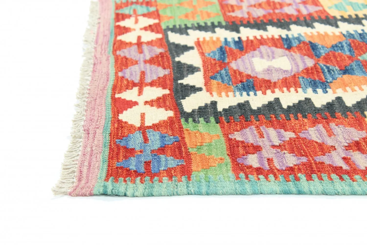 Alfombra kilim oriental 204 x 76 cm