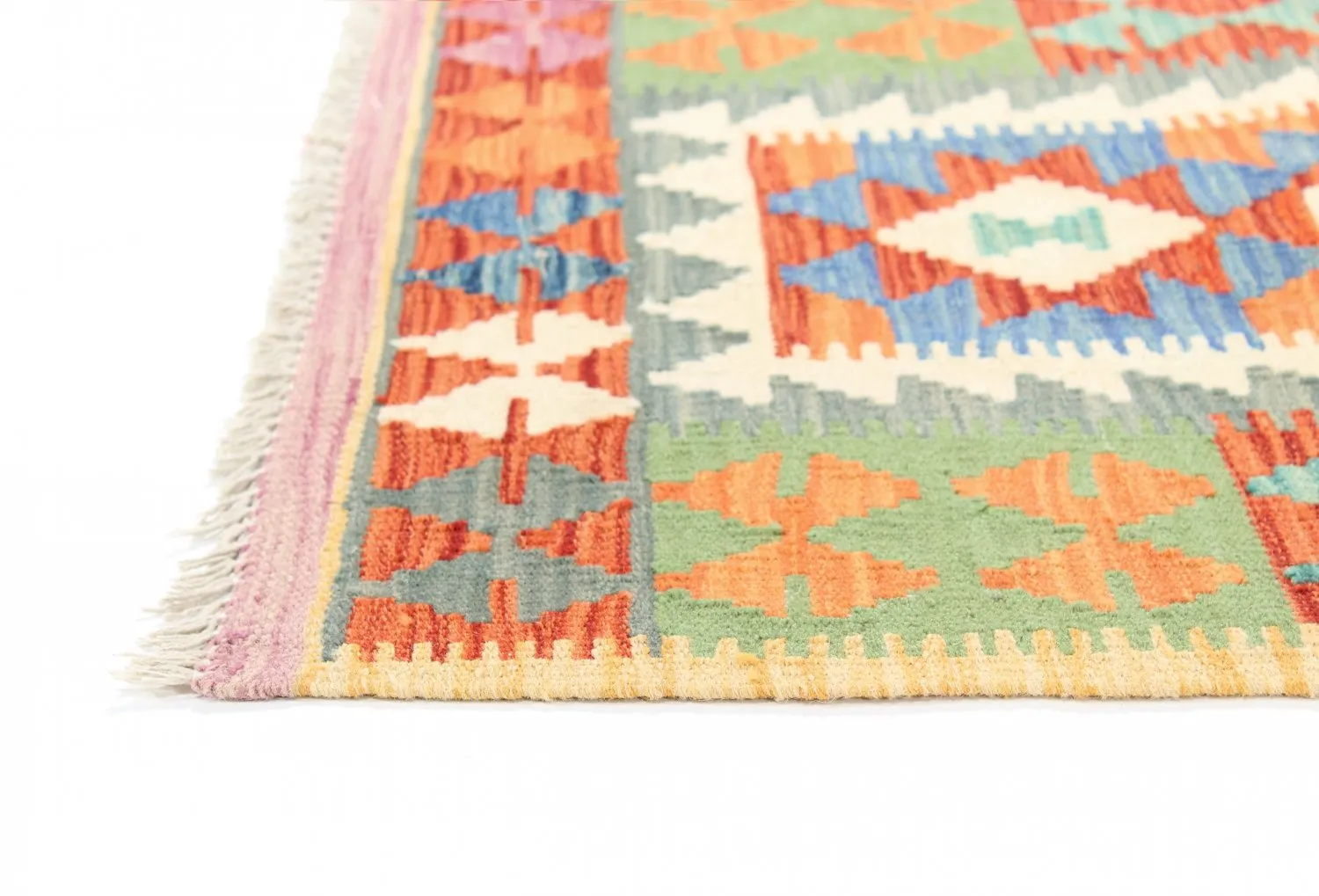 Alfombra kilim oriental 201 x 77 cm