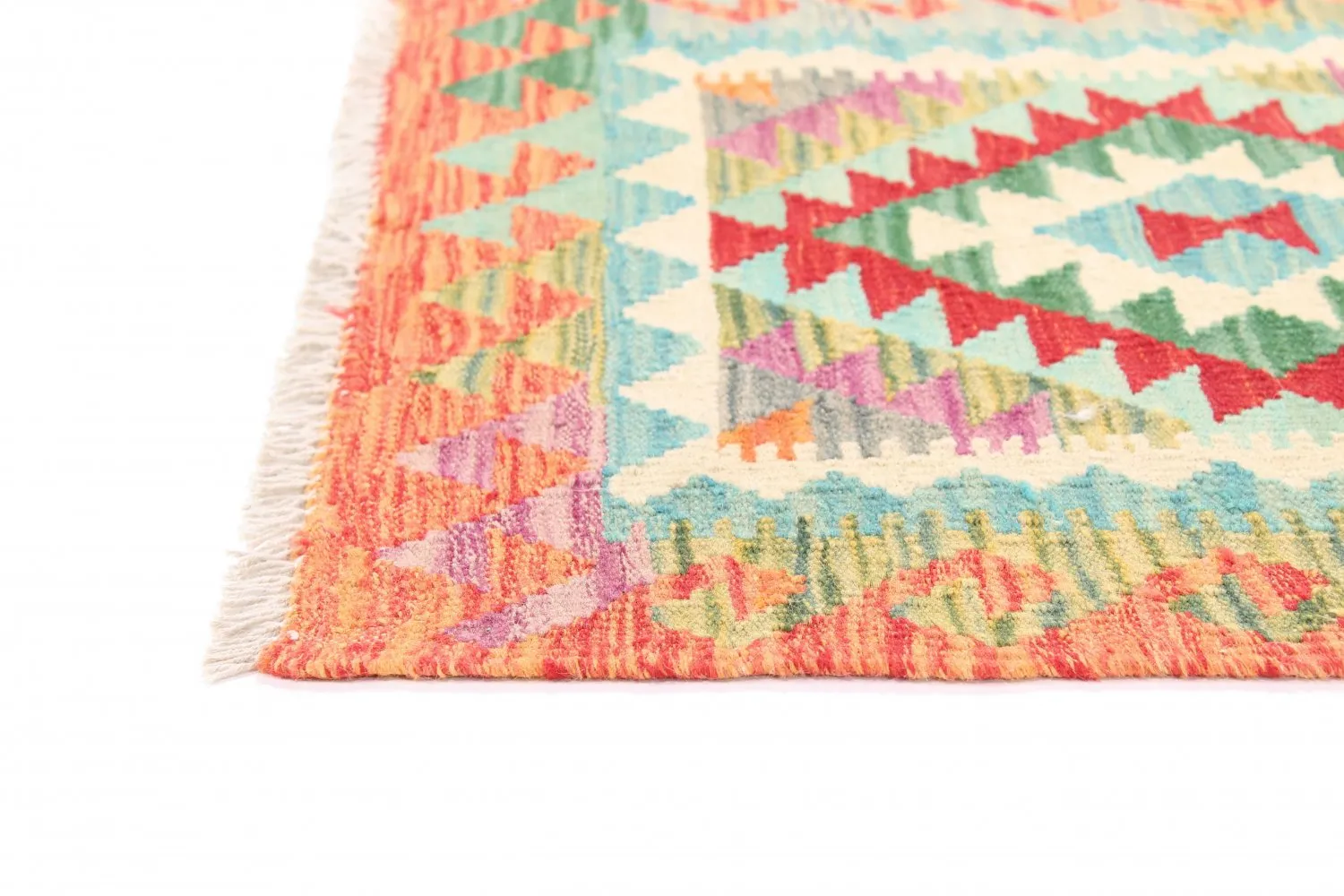 Alfombra kilim oriental 204 x 69 cm