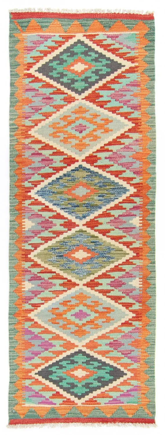 Alfombra kilim oriental 203 x 71 cm