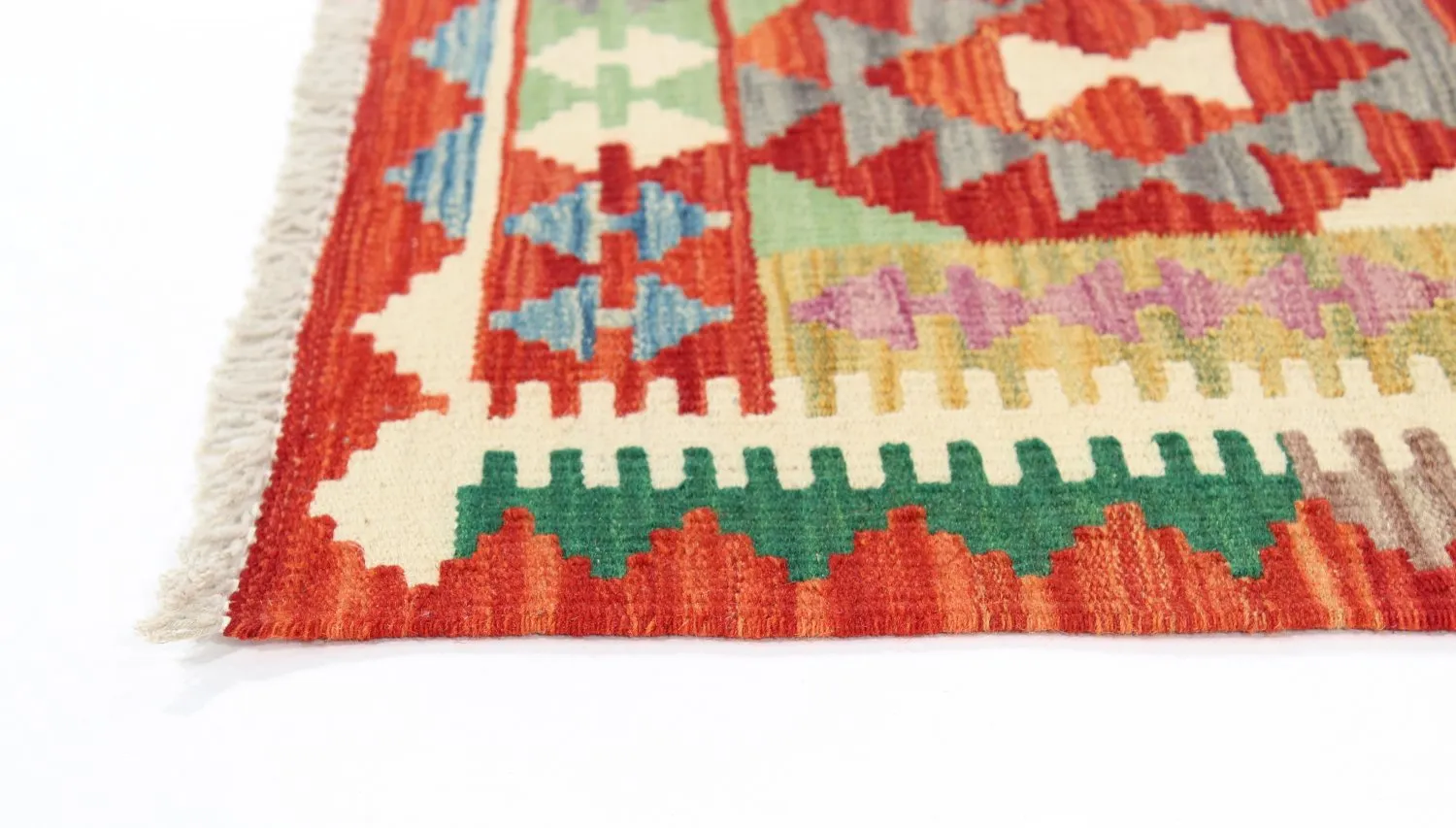 Alfombra kilim oriental 203 x 67 cm