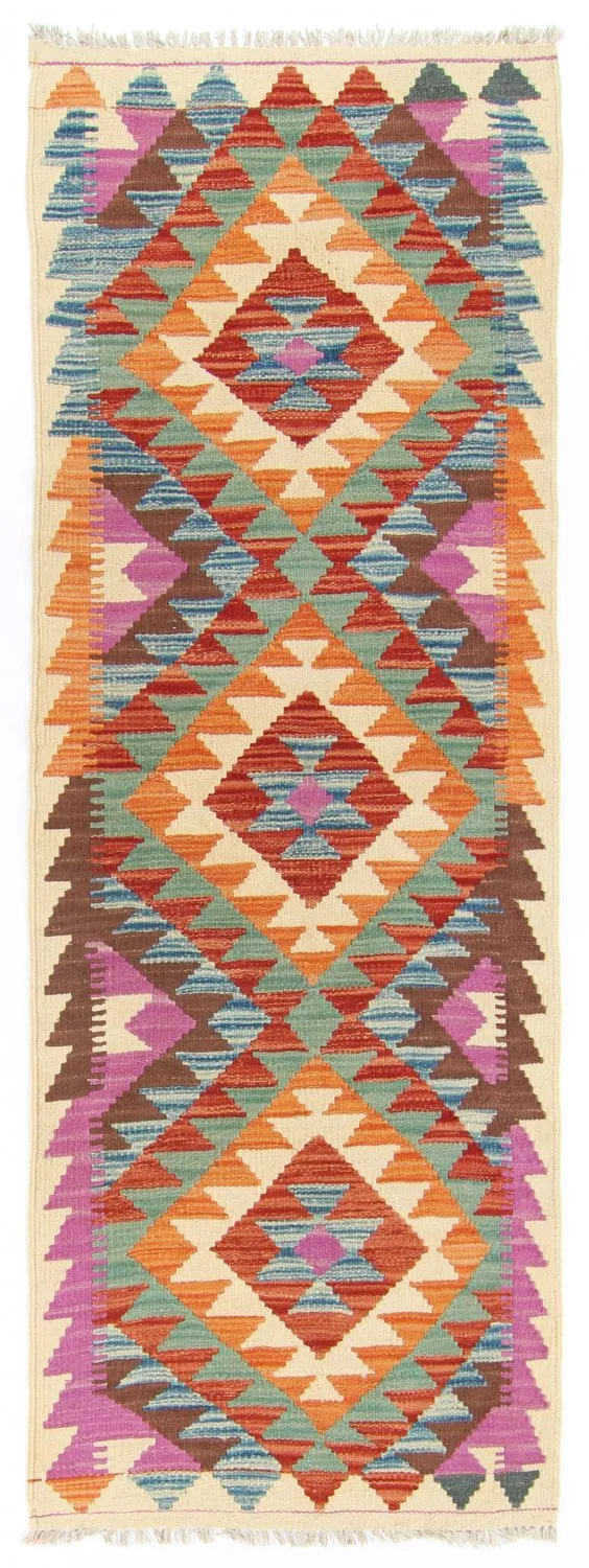 Alfombra kilim oriental 201 x 69 cm
