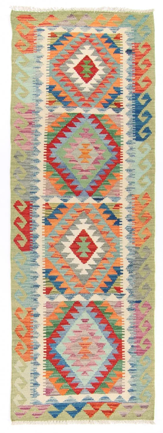 Alfombra kilim oriental 206 x 70 cm