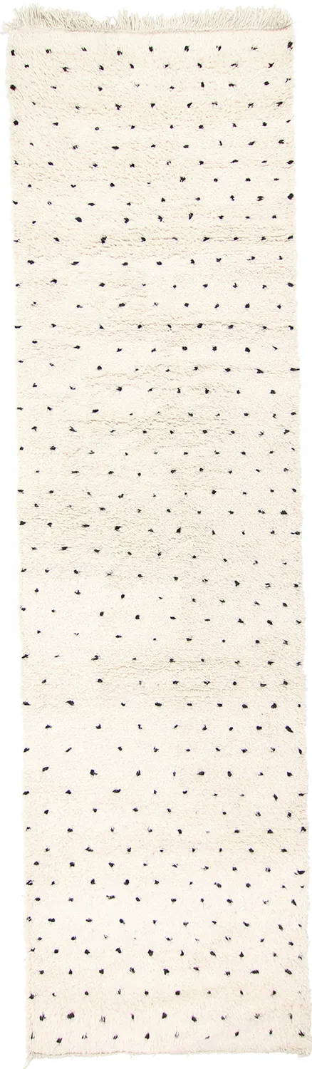 Alfombra Kilim Marroquí Bereber Beni Ourain 325 x 90 cm