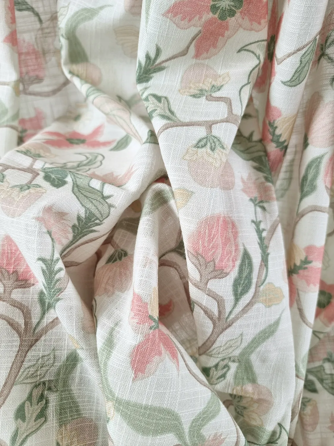 Cortinas - Cortina de algodón - Sollan (rosa)