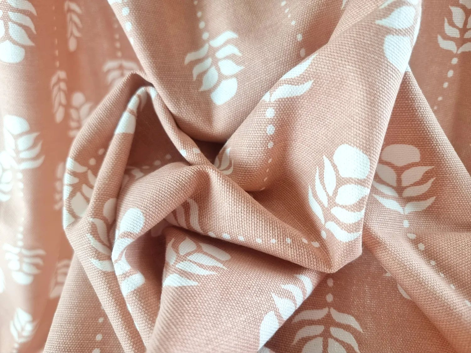 Cortinas - Cortina de algodón Sari (rosa)