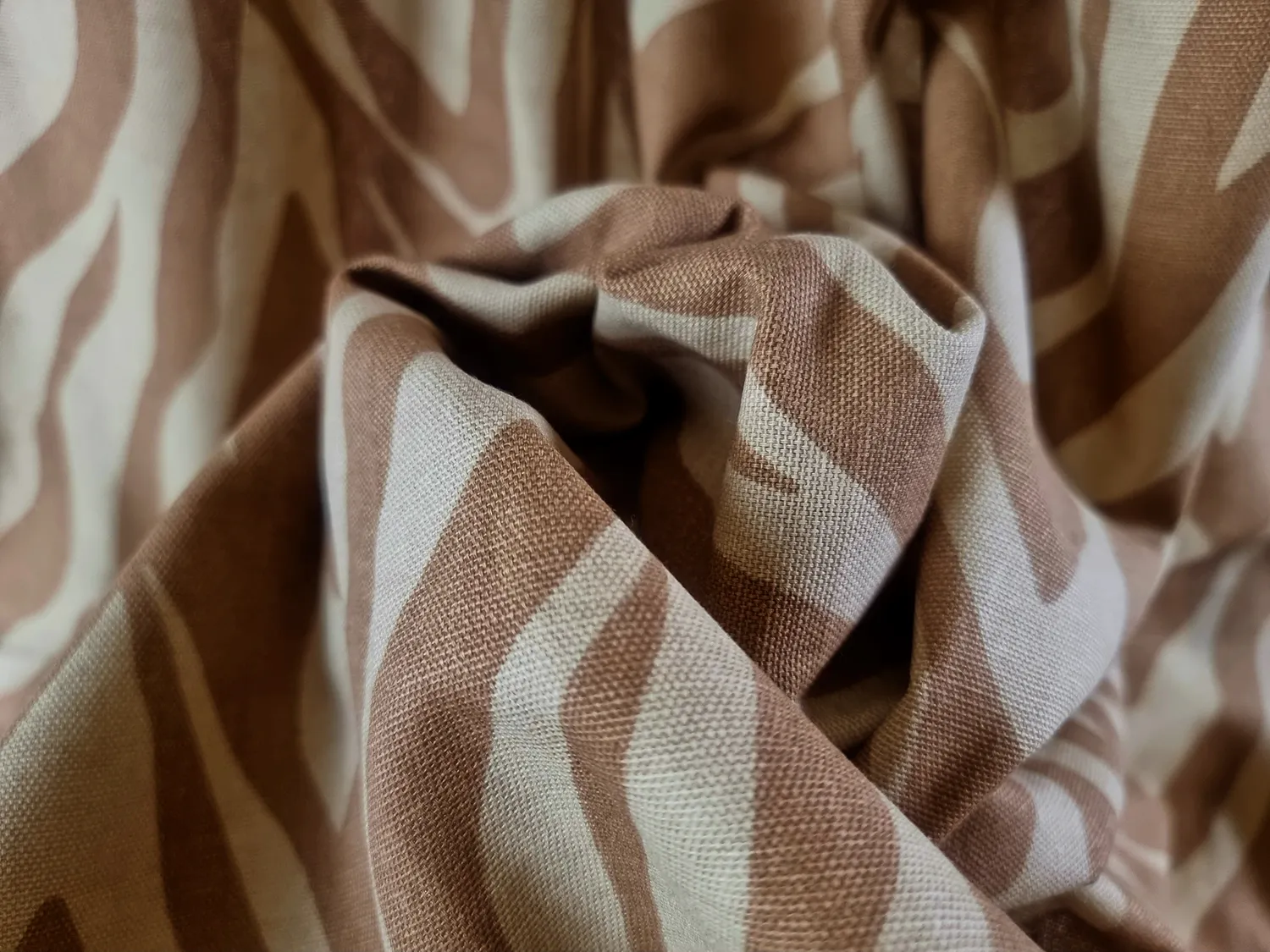 Cortinas - Cortina de algodón Laura (beige oscuro)