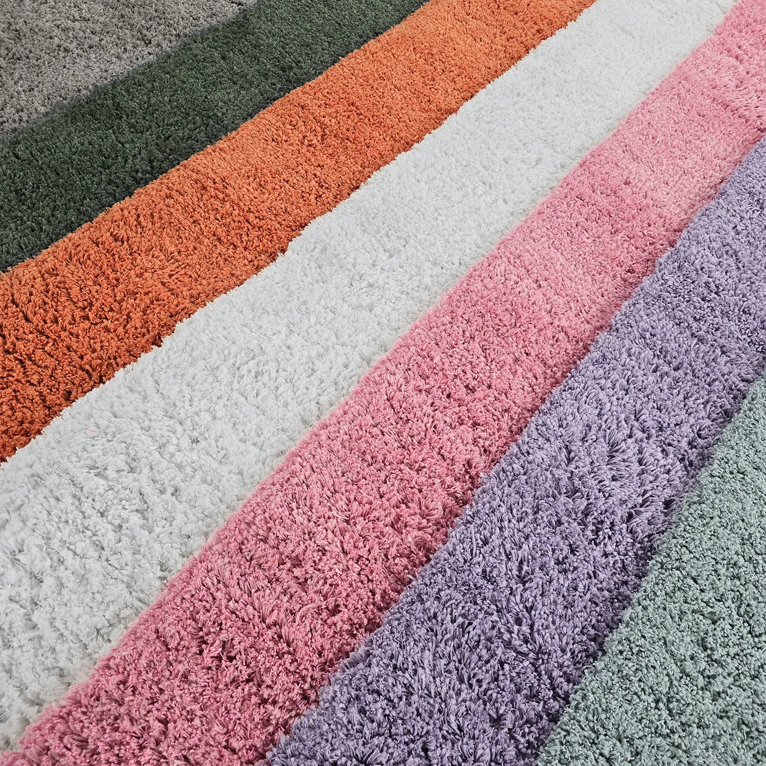 Alfombras de pelo largo - Combarro Solid Cotton Shaggy (rosa claro)