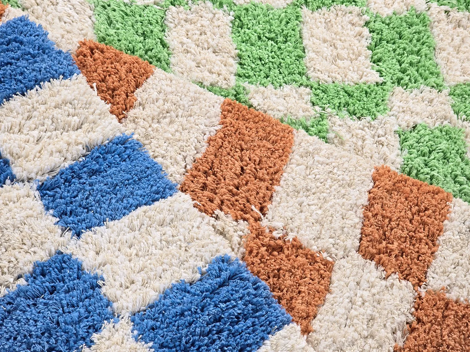 Alfombras de pelo largo - Atrani Natural Cotton Shaggy (naranja)