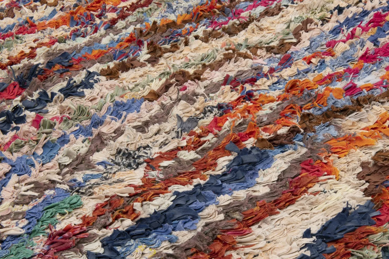 Alfombra Marroquí Bereber Boucherouite 195 x 150 cm