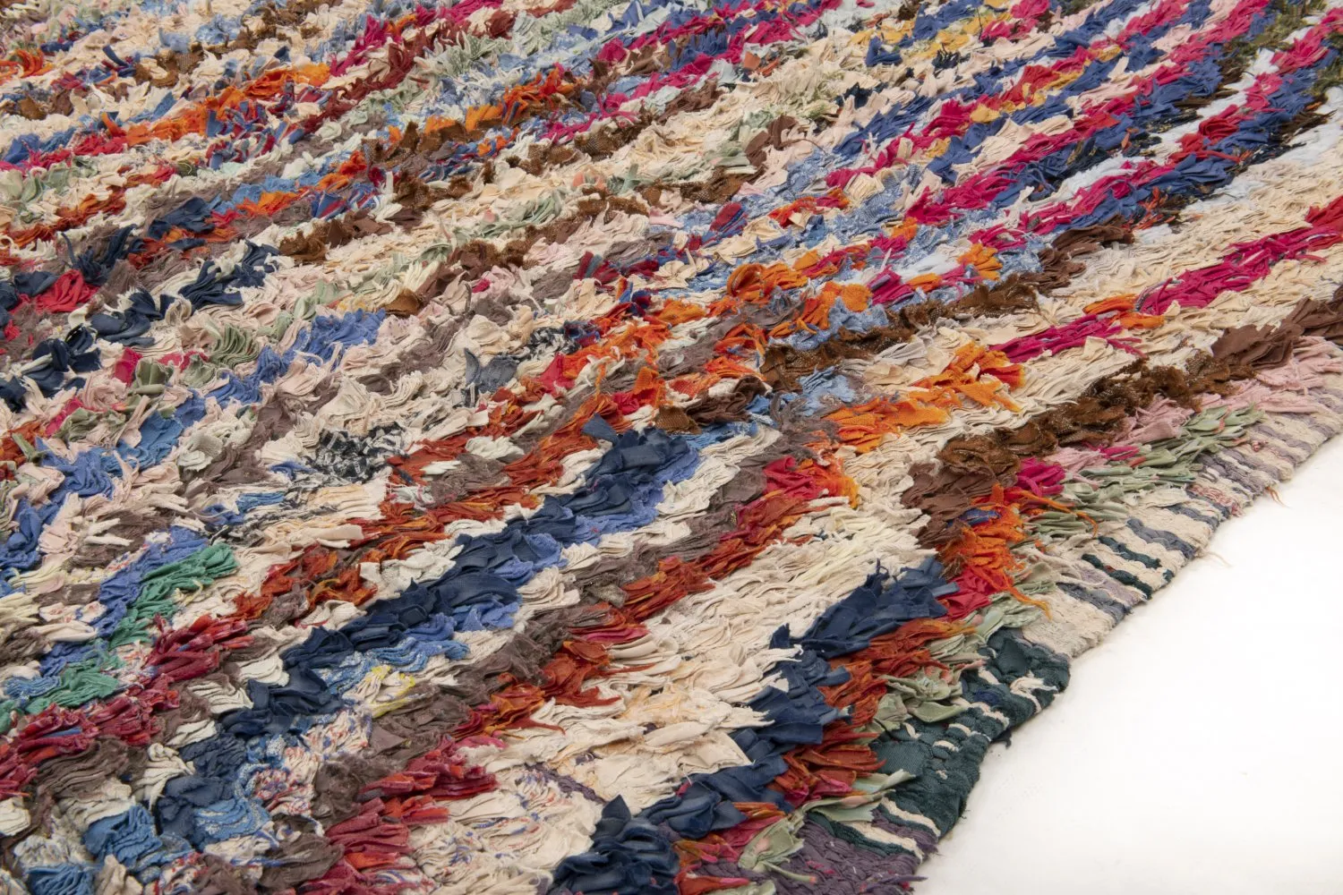 Alfombra Marroquí Bereber Boucherouite 195 x 150 cm