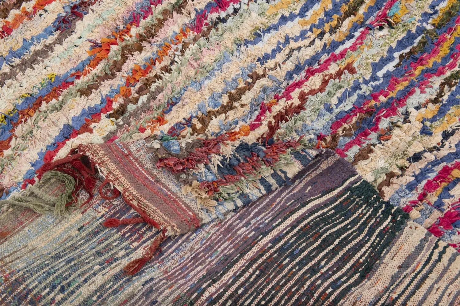 Alfombra Marroquí Bereber Boucherouite 195 x 150 cm