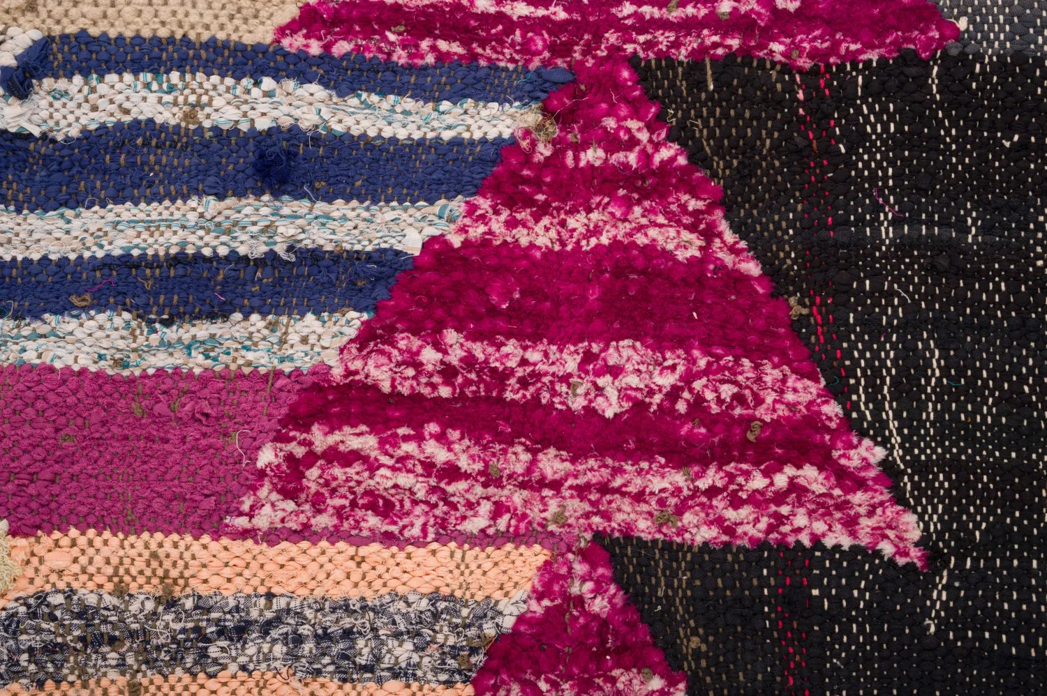 Alfombra Marroquí Bereber Boucherouite 125 x 290 cm
