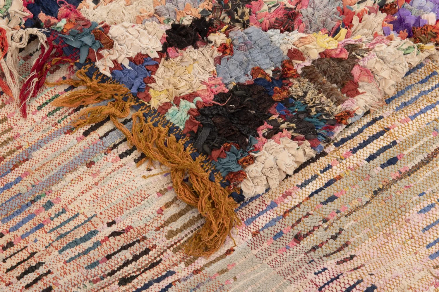 Alfombra Marroquí Bereber Boucherouite 295 x 120 cm