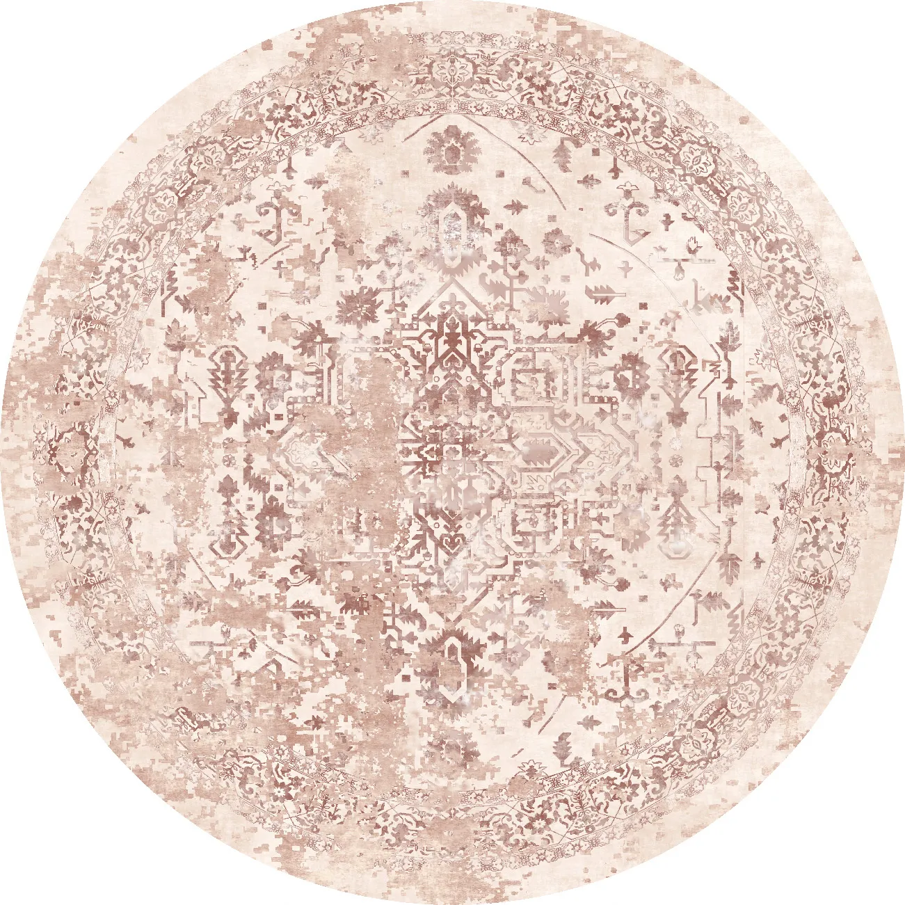 Alfombras redondeadas - Mateur (rosa)