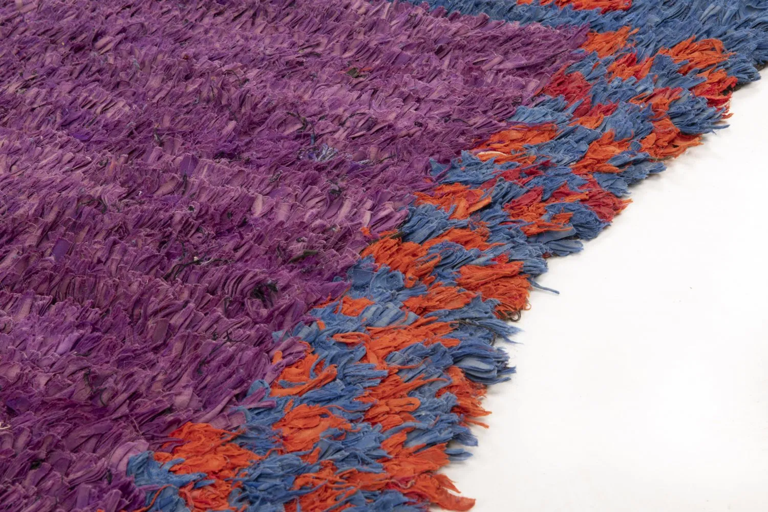 Alfombra Marroquí Bereber Boucherouite 240 x 130 cm