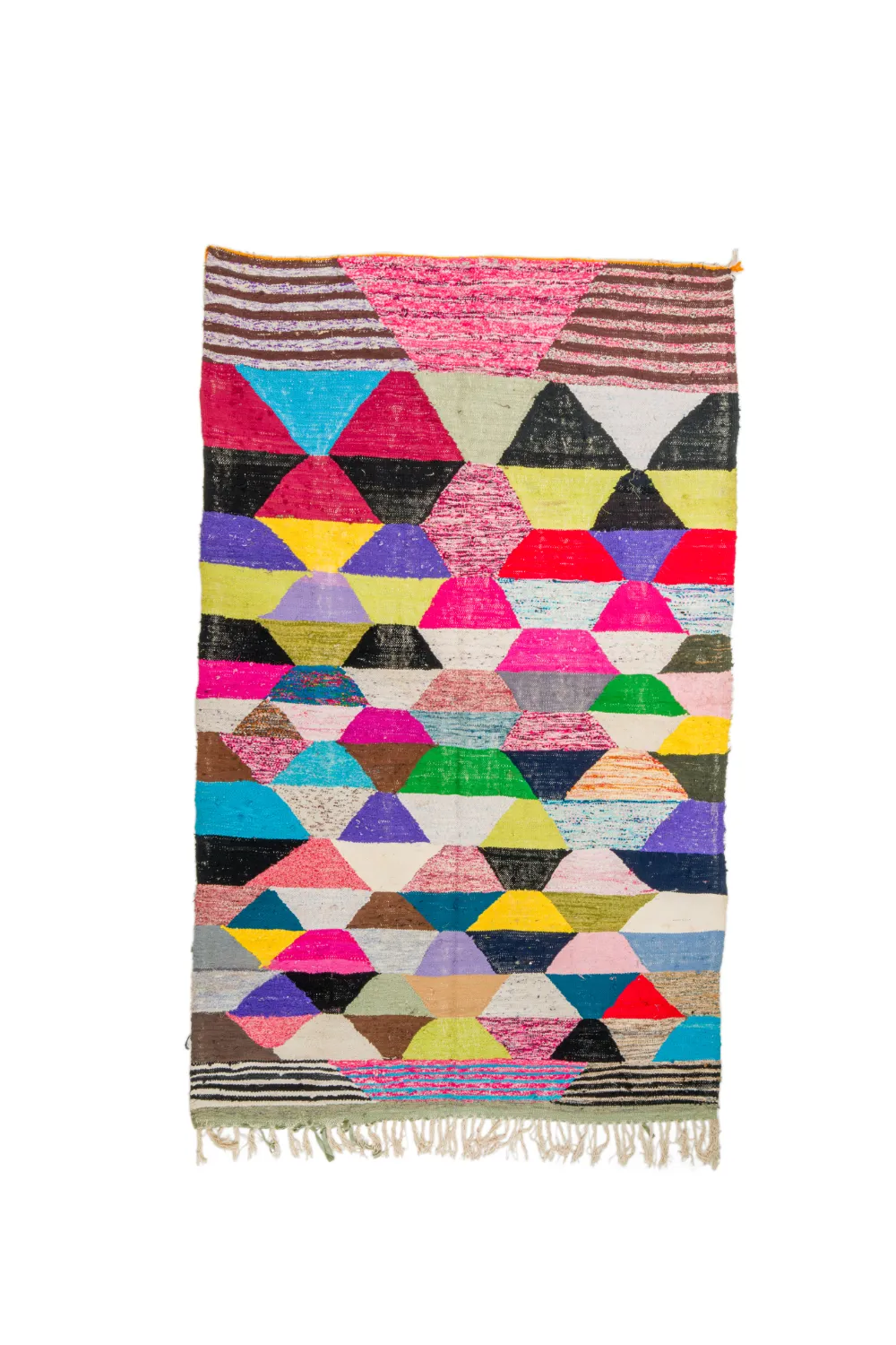 Alfombra Marroquí Bereber Boucherouite 165 x 265 cm