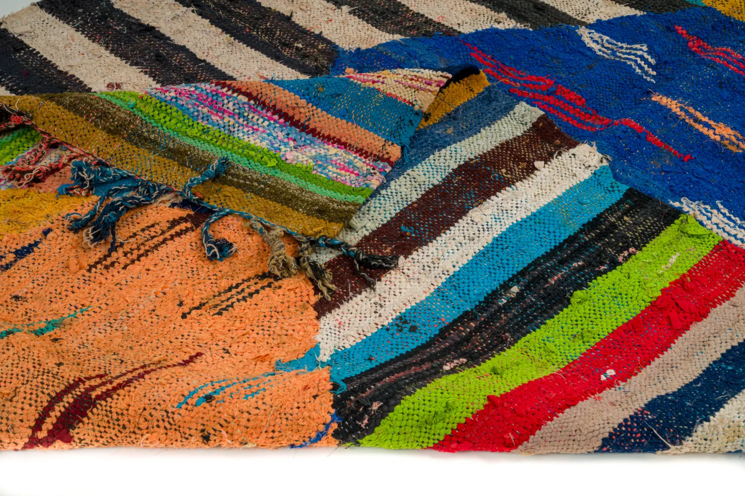 Alfombra Marroquí Bereber Boucherouite 135 x 230 cm