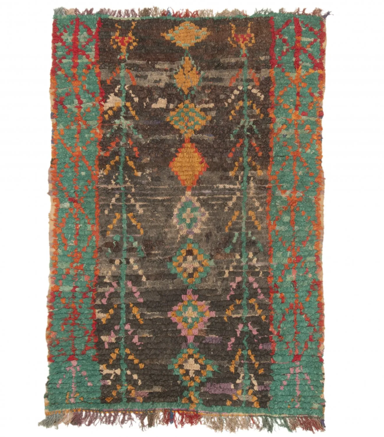Alfombra Marroquí Bereber Boucherouite 180 x 120 cm