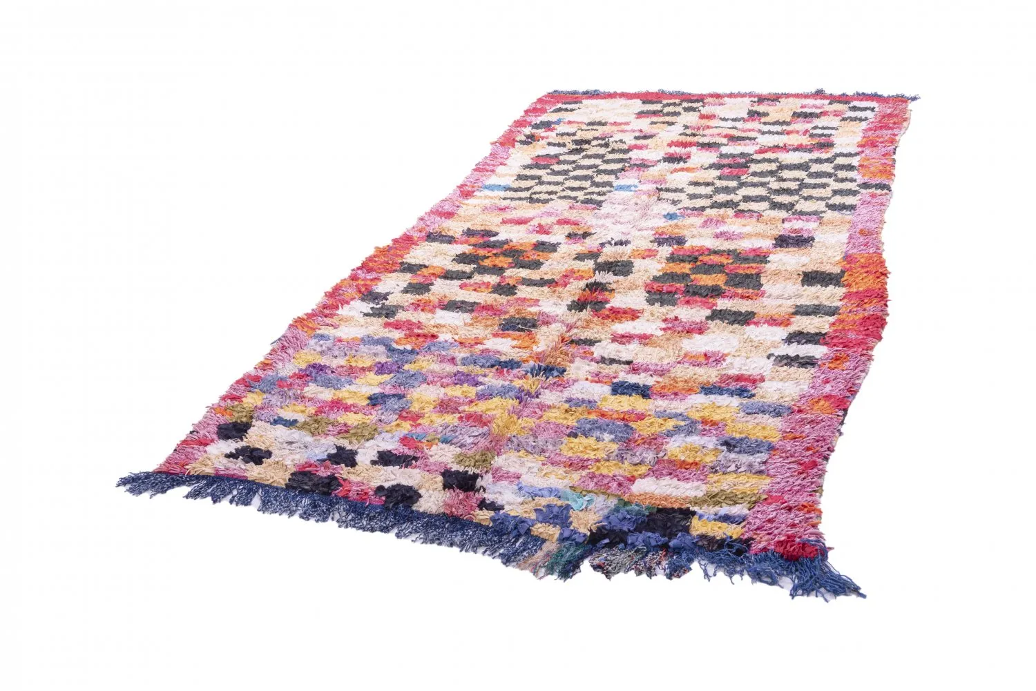Alfombra Marroquí Bereber Boucherouite 280 x 145 cm