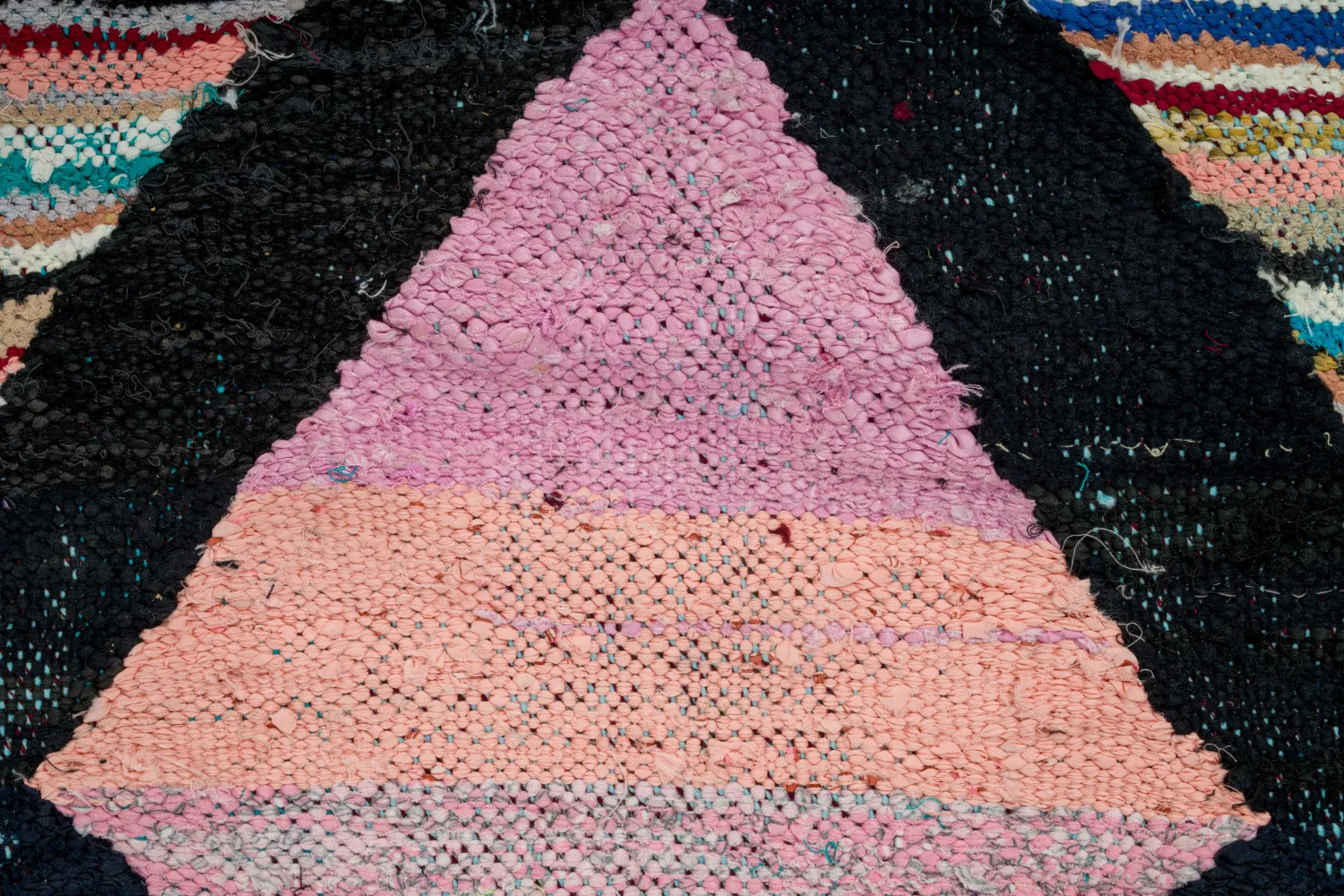 Alfombra Marroquí Bereber Boucherouite 140 x 255 cm