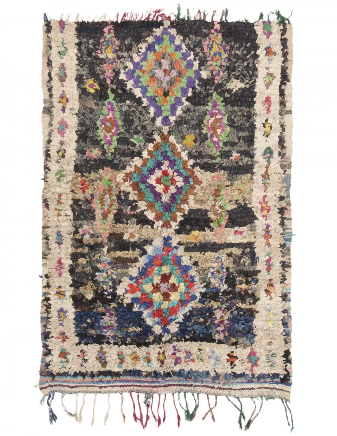 Alfombra Marroquí Bereber Boucherouite 175 x 115 cm