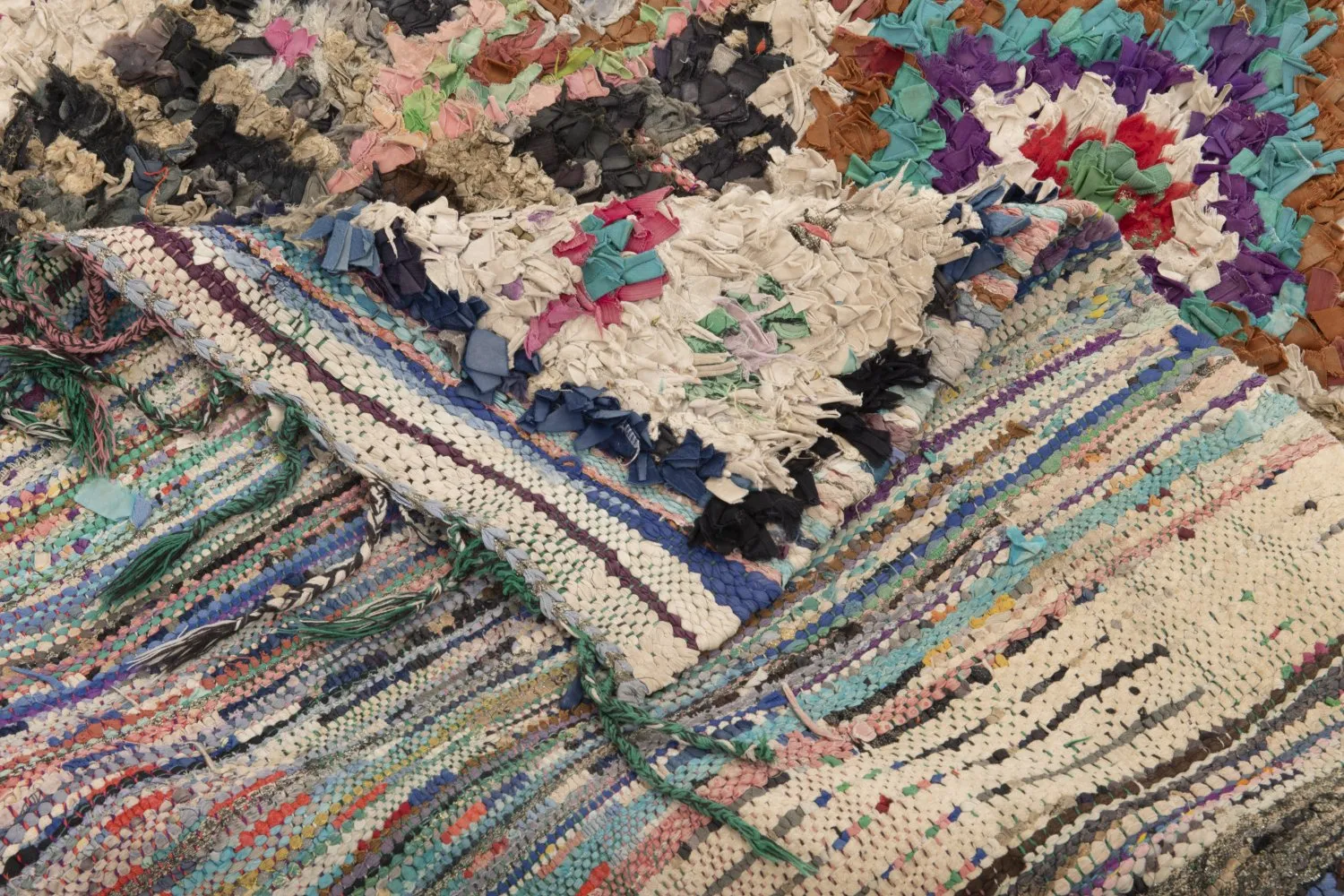 Alfombra Marroquí Bereber Boucherouite 175 x 115 cm