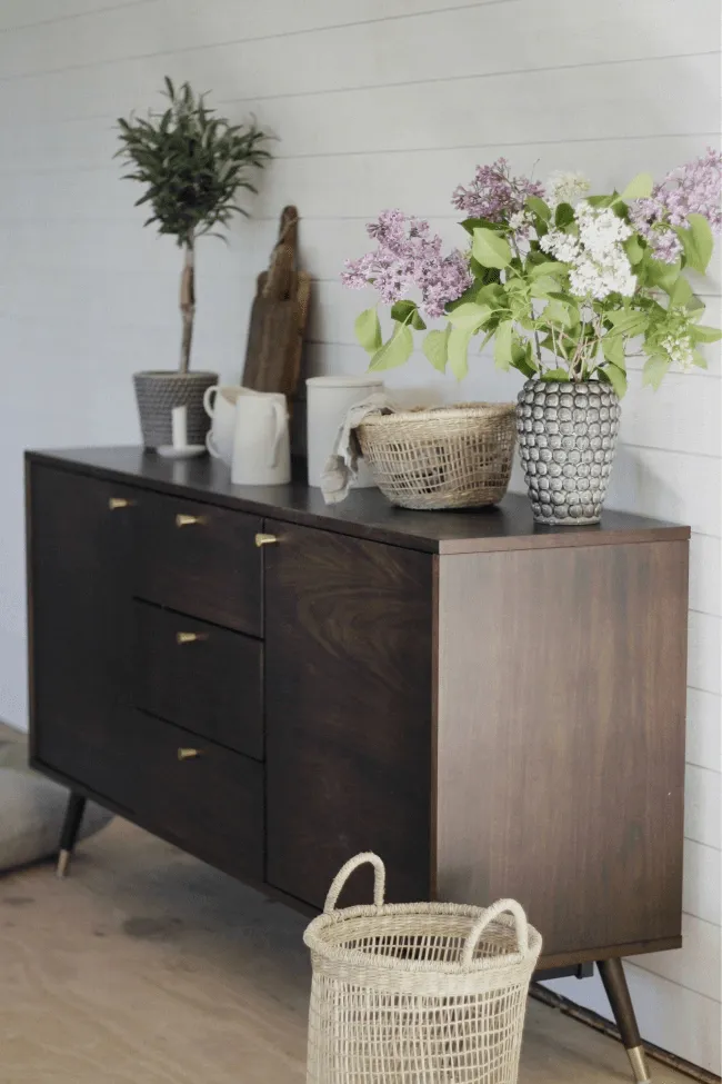 Mueble TV / Cómoda - Prime (nogal/latón)