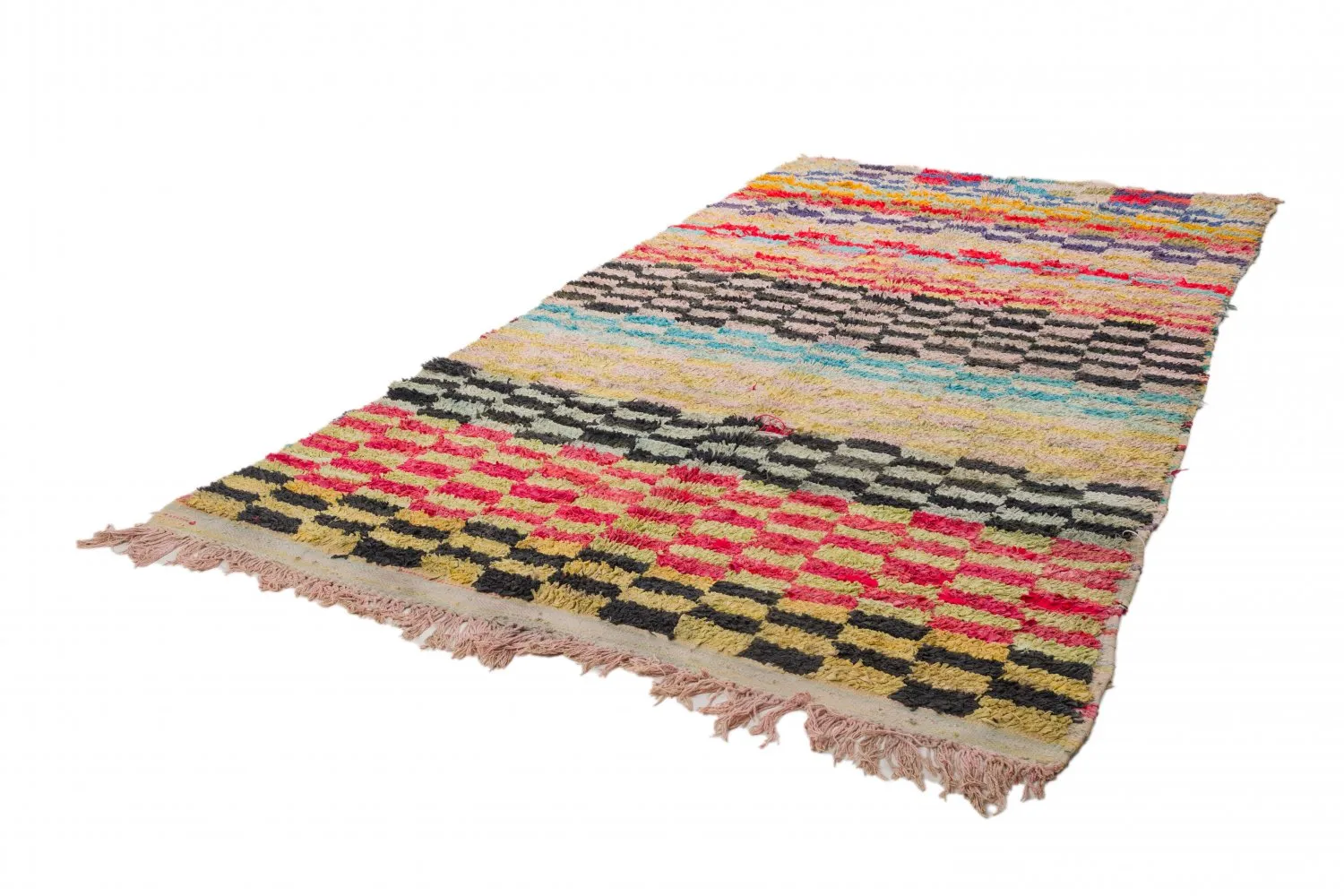 Alfombra Marroquí Bereber Boucherouite 320 x 160 cm