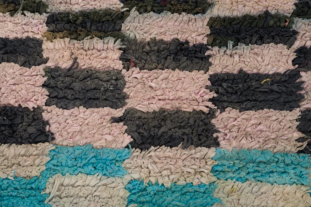 Alfombra Marroquí Bereber Boucherouite 320 x 160 cm