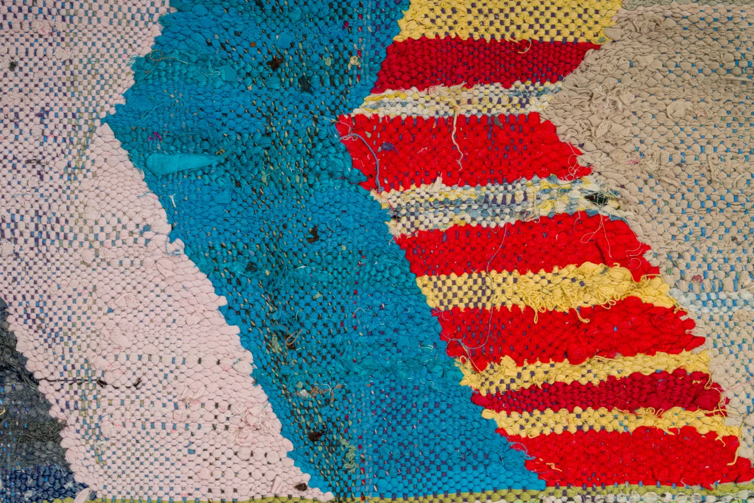 Alfombra Marroquí Bereber Boucherouite 155 x 305 cm