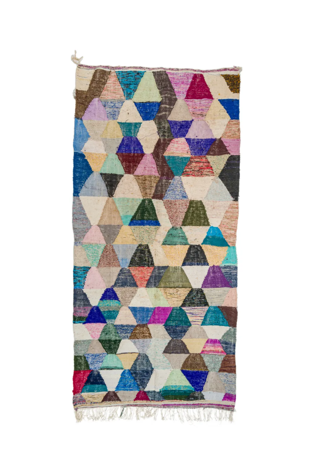 Alfombra Marroquí Bereber Boucherouite 150 x 305 cm