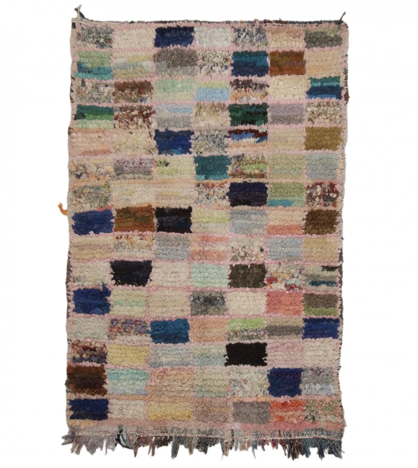 Alfombra Marroquí Bereber Boucherouite 170 x 115 cm